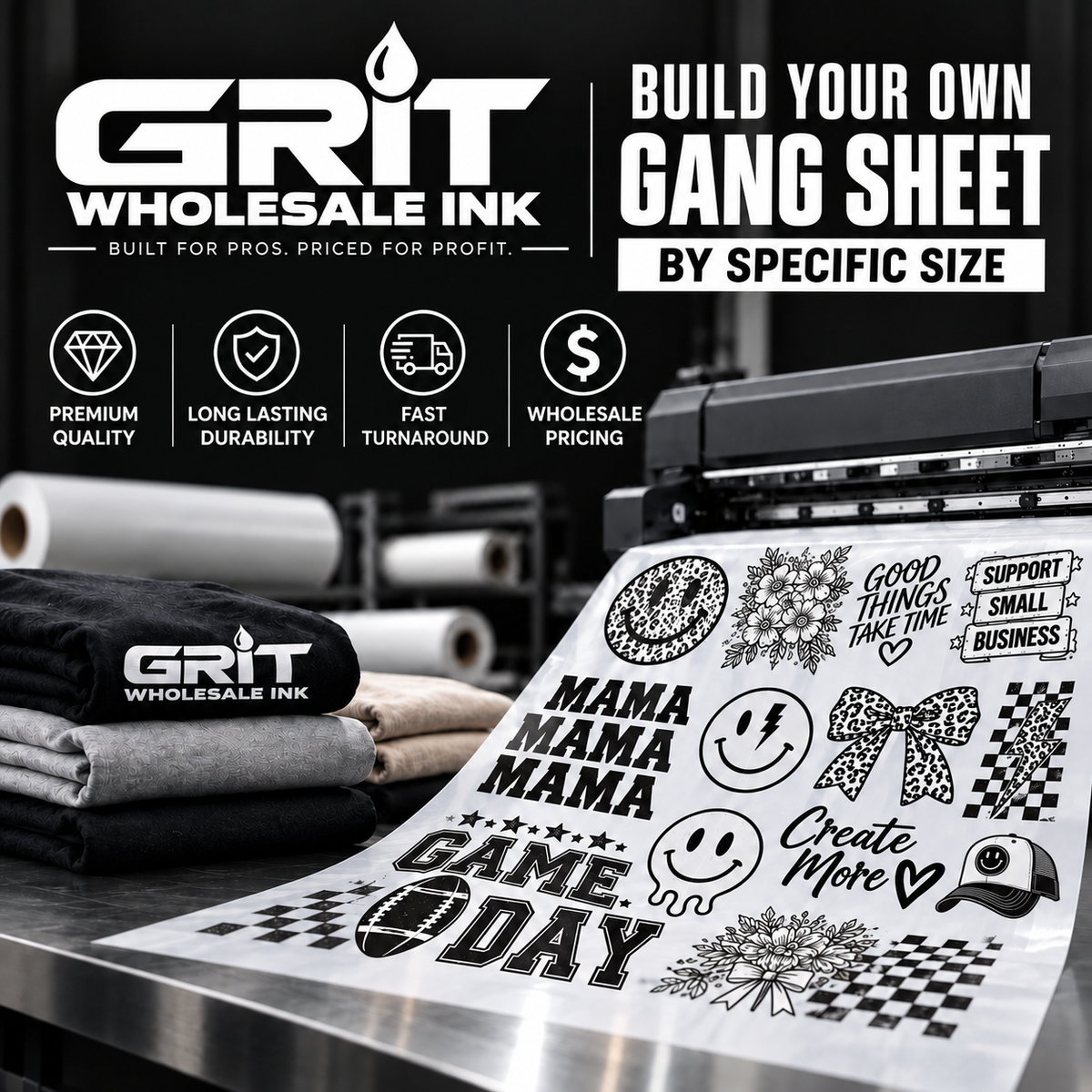 BUILD GANG SHEET FOR SPECIFIC SIZE